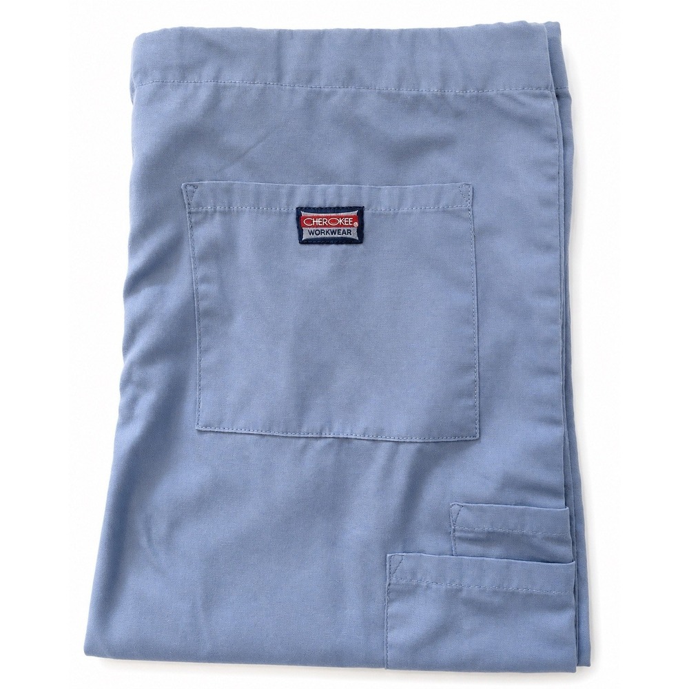 Cherokee Workwear Scrub Pants Women's XS Blue Drawstring Medical Uniform Pants - Picture 2 of 11